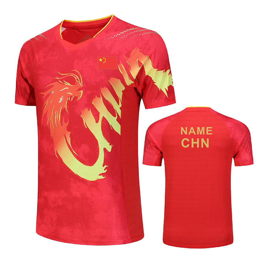 Table Tennis Team Championship - Testo personalizzato 2024 CINA Drago uniforme