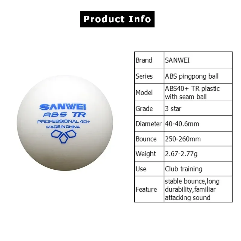 Palline da ping pong SANWEI-AB - Table Tennis Livescore recensione e prezzo