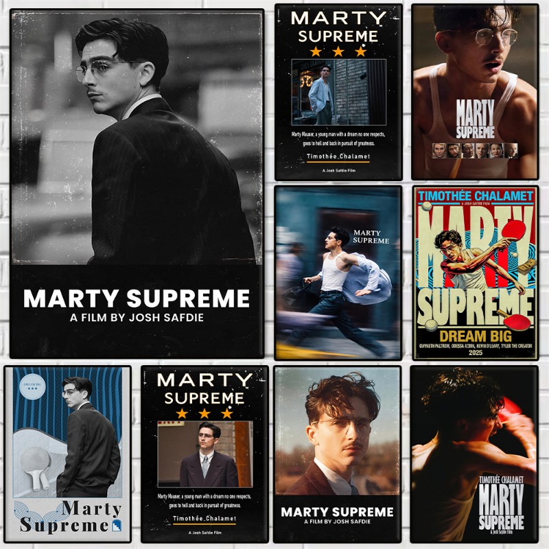Poster del Film Marty Supreme  - Table Tennis Illustration recensione e prezzo